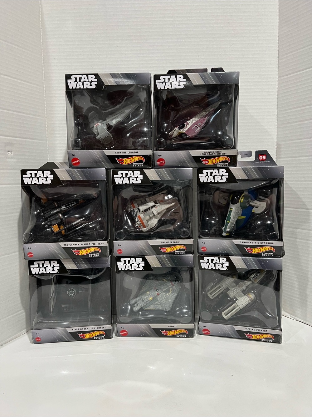 8-Pack Bundle: Star Wars Hot Wheels Starships Select Toys NEW/Sealed